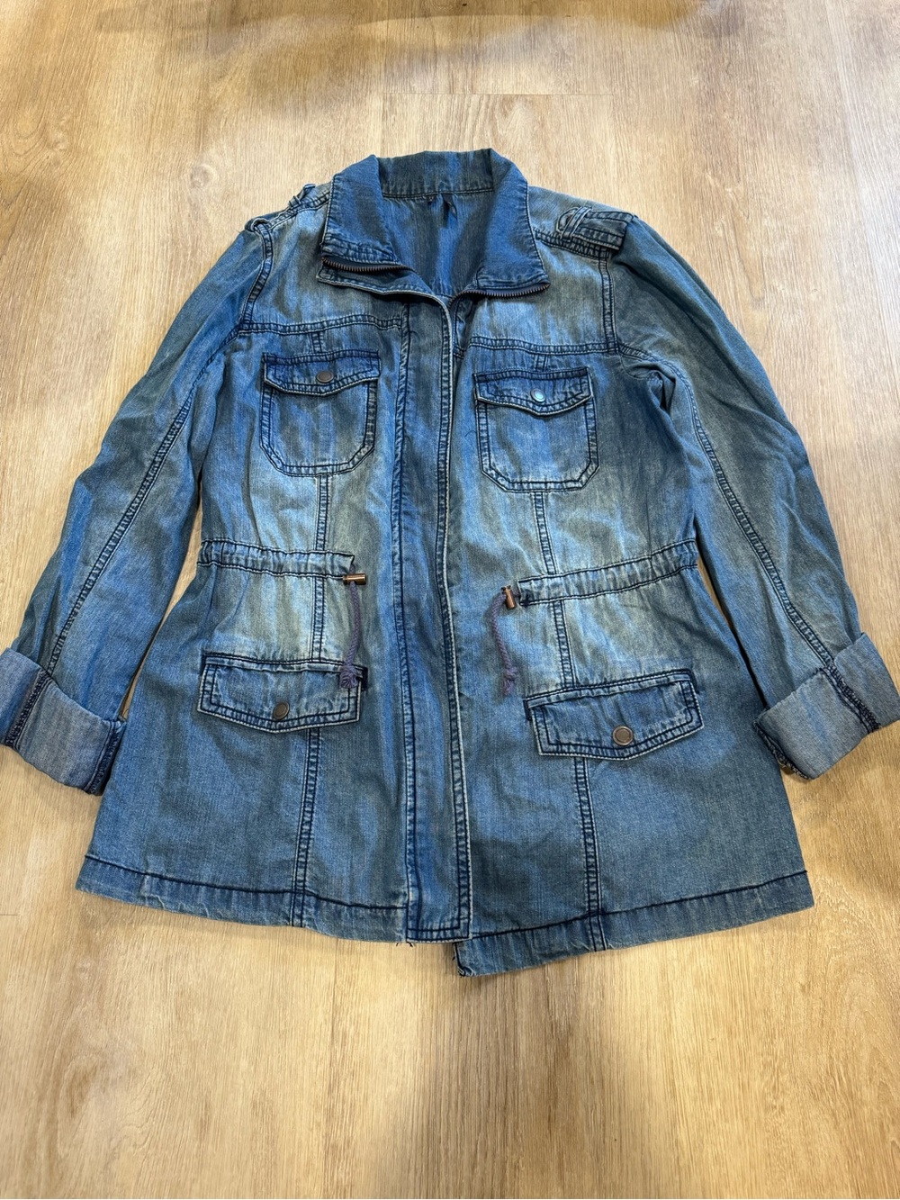 Maurices Denim Shirt Jacket - Blue